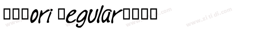 PPMori Regular字体转换